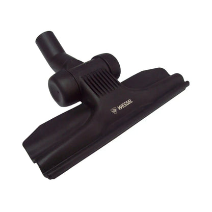 Black Wessel vacuum cleaner floor head attachment with a white printed logo, shown on a solid white background.