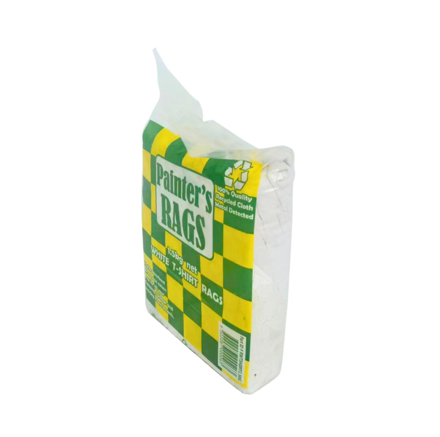 Pure White T-Shirt Rags Bag with Handle