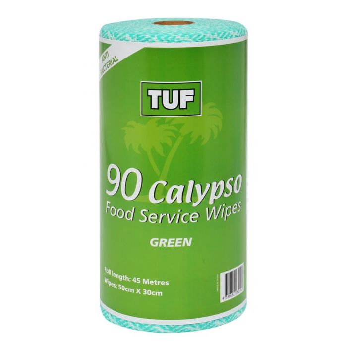 Green Disposable Wipe Roll - Cleaning Supplies