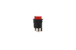 POLIVAC PREDATOR RED ROUND ROCKER SWITCH