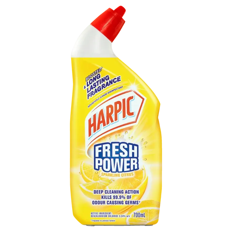 Harpic Fresh Power Sparkling Citrus Toilet Cleaner 700ml
